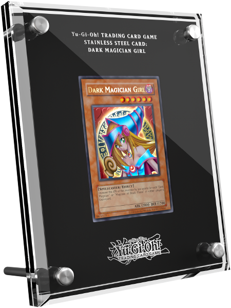 Yu-Gi-Oh! TRADING CARD GAME Stainless Steel Card: Dark Magician Girl