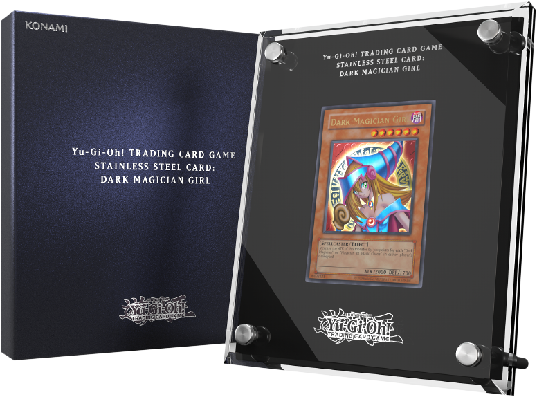 Yu-Gi-Oh! Carte En Acier Inoxydable Dark Magician Girl - Édition Exclusive Numérotée Collection