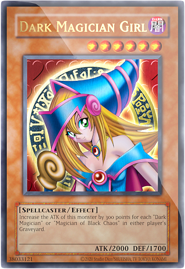 Yu-Gi-Oh! TRADING CARD GAME Stainless Steel Card: Dark Magician Girl